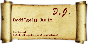 Drégely Judit névjegykártya